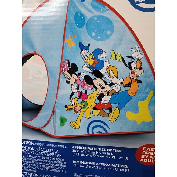 Disney Mickey Mouse Pop Up Play Tent - Picture 4 of 6